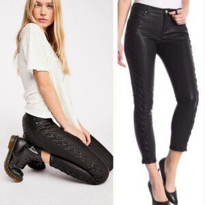 NWT Blank NYC Faux Leather Legging The Reade Crop Pants Size 26 New With Tags‎